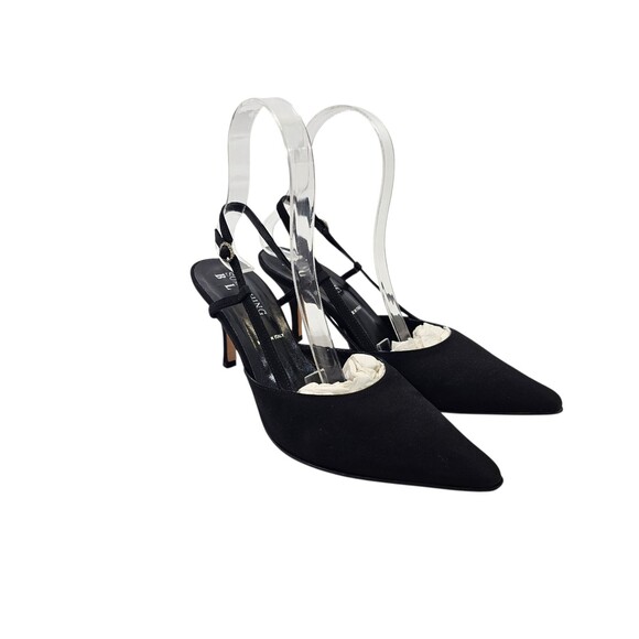 LM Women's 8 Something Bleu Lavorazione Artigiana Mule Slingback Heels Pumps EUC - Picture 2 of 12